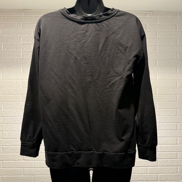 Skull Rhinestone Embellished Halloween Sweatshirt - Women's Small - Picture 2 of 4